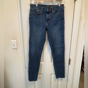 Banana republic high rise skinny jeans, 29 long, EUC